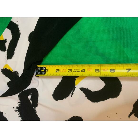 Style & Co Women's Black/White/Yellow Animal Print Long Sleeve Dress Size XL - Picture 6 of 9